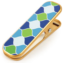 Load image into Gallery viewer, Kimono Clip 3 pcs for Japanese Traditional Clothes: Large - Blue Green Multi Pattern