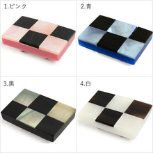 將圖片載入圖庫檢視器 Buffalo Horn Raden Obidome for Japanese Traditional Kimono - Checkered Lattice