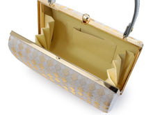 將圖片載入圖庫檢視器 Formal Bag Zori Set: for Japanese Traditional Clothes - Beige White Gold Diagonal Lattice