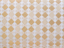 將圖片載入圖庫檢視器 Formal Bag Zori Set: for Japanese Traditional Clothes - Beige White Gold Diagonal Lattice