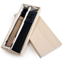 Load image into Gallery viewer, Men's Silk Sensu :Japanese Traditional Folding Fan  & Fan Bag 2 Piece Set  - Navy Blue Plain