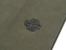 將圖片載入圖庫檢視器 Tote bag, olive green, one point embroidery, camellia of post office, Misuzu song