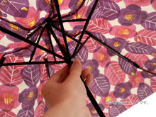 將圖片載入圖庫檢視器 Folding Umbrella Red x Purple "Postal Office Camellia" Misuzu Uta