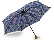 將圖片載入圖庫檢視器 Folding Umbrella Blue x Purple "Postal Office Camellia" Misuzu Uta