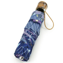 將圖片載入圖庫檢視器 Folding Umbrella Blue x Purple "Postal Office Camellia" Misuzu Uta