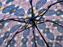 將圖片載入圖庫檢視器 Folding Umbrella Blue x Purple "Postal Office Camellia" Misuzu Uta