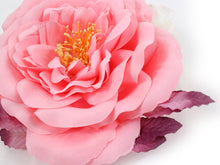 Load image into Gallery viewer, Hair Accessories Headband Clip 2 Piece Set  for Japanese Traditional Clothes -Pink Rose Pearl Beads