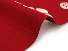 將圖片載入圖庫檢視器 Furoshiki L size 105cm Red Cream Rose Brown