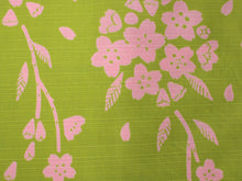 將圖片載入圖庫檢視器 Furoshiki L size 105cm Light Blue Yellow Green Sakura