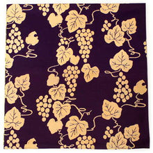 將圖片載入圖庫檢視器 Furoshiki Reusable Bag Large 105 cm Purple Grape Green