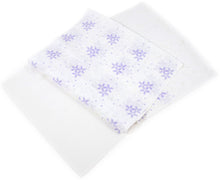 Load image into Gallery viewer, Silk Obiage Sha Leno for Japanese Traditional Kimono - White Purple Flowers