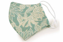 將圖片載入圖庫檢視器 Sankatsu 3D Face Mask - Forest Green Base Chrysanthemum Pattern