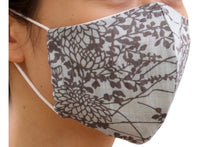 画像をギャラリービューアに読み込む, Sankatsu 3D Face Mask - Mint Blue Base Autumn Leaf Pattern