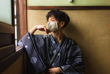 將圖片載入圖庫檢視器 Biwa Tsumugi Silk 3D Face Mask - Moss Green