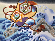 將圖片載入圖庫檢視器 Boy's Kimono Haori Jacket Nagajyuban 3 Set Black: Japanese Traditional Clothes