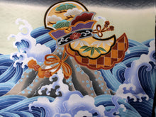 將圖片載入圖庫檢視器 Boy's Kimono Haori Jacket Nagajyuban 3 Set Black: Japanese Traditional Clothes