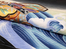 將圖片載入圖庫檢視器 Boy's Kimono Haori Jacket Nagajyuban 3 Set Black: Japanese Traditional Clothes