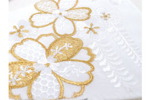 画像をギャラリービューアに読み込む, White Gold Embroidery 3D Face Mask With Mask Charm - 7 Design Choices