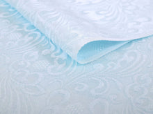 画像をギャラリービューアに読み込む, Silk Obiage Tango-chirimen for Japanese Traditional Kimono - Light Blue Flowers