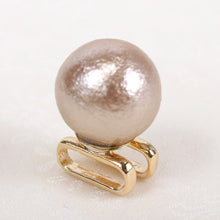 Load image into Gallery viewer, Obidome Cotton Pearl  for Japanese Traditional Kimono - Gold 14mm