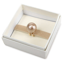 Load image into Gallery viewer, Obidome Cotton Pearl  for Japanese Traditional Kimono - Gold 14mm