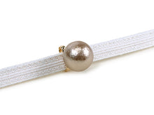 Load image into Gallery viewer, Obidome Cotton Pearl  for Japanese Traditional Kimono - Gold 14mm