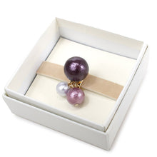 Load image into Gallery viewer, Obidome Cotton Pearl  for Japanese Traditional Kimono - 3 Amethyst Purple