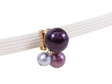 Load image into Gallery viewer, Obidome Cotton Pearl  for Japanese Traditional Kimono - 3 Amethyst Purple