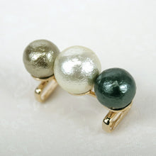 Load image into Gallery viewer, Obidome 3 Cotton Pearls  for Japanese Traditional Kimono - Green