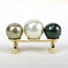 Load image into Gallery viewer, Obidome 3 Cotton Pearls  for Japanese Traditional Kimono - Green
