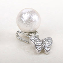 Load image into Gallery viewer, Obidome Cotton Pearl for Japanese Traditional Kimono - Pink with SWAROVSKI charm 14mm