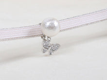 Load image into Gallery viewer, Obidome Cotton Pearl for Japanese Traditional Kimono - Pink with SWAROVSKI charm 14mm