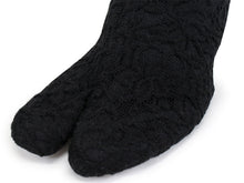 Load image into Gallery viewer, Women's Fleece Lace Tabi Socks Stretch with 4 Kohaze Clasps for Japanese Traditional Kimono :21.5 - 27.0cm