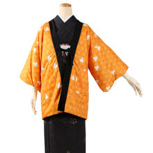 画像をギャラリービューアに読み込む, Unisex Reversible Hanten Robe, Japanese Kimono Haori Winter Jacket Coat Outerwear