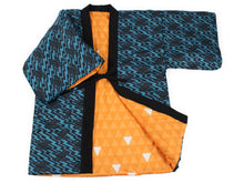 画像をギャラリービューアに読み込む, Unisex Reversible Hanten Robe, Japanese Kimono Haori Winter Jacket Coat Outerwear