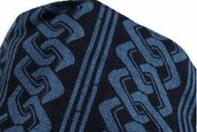 Load image into Gallery viewer, Box Shape Traditional Japanese Pattern Face Mask - Blue Chain