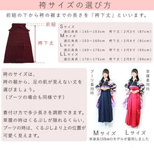 Load image into Gallery viewer, Women's Hakama Skirt  for Japanese Traditional Kimono - Japanese Pattern