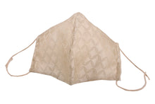 Load image into Gallery viewer, Silk 3D Face Mask Cloisonne Pattern - Beige