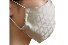 画像をギャラリービューアに読み込む, Silk 3D Face Mask Cloisonne Pattern - Gray