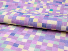 將圖片載入圖庫檢視器 Ladies' Linen Nagoyaobi Obidome Obijime 3 Item Set for Japanese Traditional Kimono - Purple Mosaic