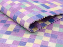 將圖片載入圖庫檢視器 Ladies' Linen Nagoyaobi Obidome Obijime 3 Item Set for Japanese Traditional Kimono - Purple Mosaic