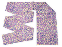 將圖片載入圖庫檢視器 Ladies' Linen Nagoyaobi Obidome Obijime 3 Item Set for Japanese Traditional Kimono - Purple Mosaic