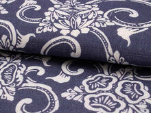 將圖片載入圖庫檢視器 Ladies' Linen Nagoyaobi Obidome Obijime 3 Item Set for Japanese Traditional Kimono - Navy Pine Bamboo Plum