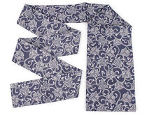 將圖片載入圖庫檢視器 Ladies' Linen Nagoyaobi Obidome Obijime 3 Item Set for Japanese Traditional Kimono - Navy Pine Bamboo Plum