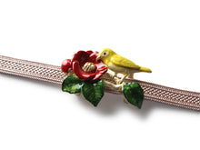 將圖片載入圖庫檢視器 Obidome for Japanese Traditional Kimono - Camellia and Japanese White Eye