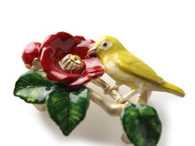 將圖片載入圖庫檢視器 Obidome for Japanese Traditional Kimono - Camellia and Japanese White Eye