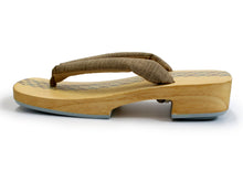 画像をギャラリービューアに読み込む, Men's Paulownia Geta (Japanese Sandals) for Japanese Traditional Kimono/Yukata:*Clogs Print Natural White Wooden Platform tie-dye pattern Brown Gray Sandal