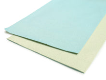 Load image into Gallery viewer, Women's Hanhaba-obi for Japanese Traditional Kimono - Unlined Reversible Pale Blue x Frost Blue