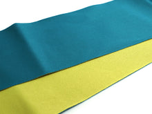 Load image into Gallery viewer, Women's Hanhaba-obi for Japanese Traditional Kimono - Unlined Reversible Lime Green x Pine Green