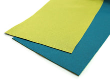 Load image into Gallery viewer, Women's Hanhaba-obi for Japanese Traditional Kimono - Unlined Reversible Lime Green x Pine Green